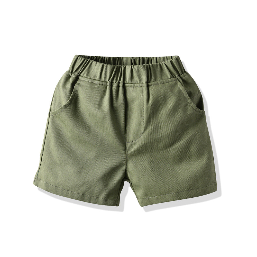 Amazon children's wear cross-border new arrivals: boys' summer printed short-sleeve shirt and shorts casual two-piece trendy set