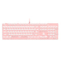 Meishang e-zu hjk901 mechanical keyboard and mouse combo - retro girly pink cute blue switch round key gaming keyboard