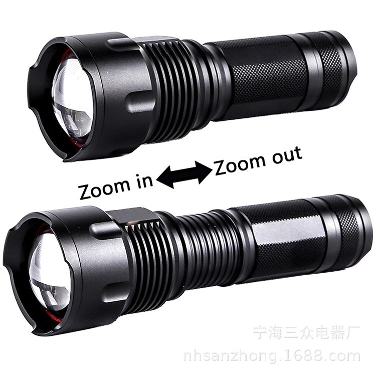 Factory direct sales  platform all kinds of strong light flashlights P50 strong light aluminum all-gold flashlights