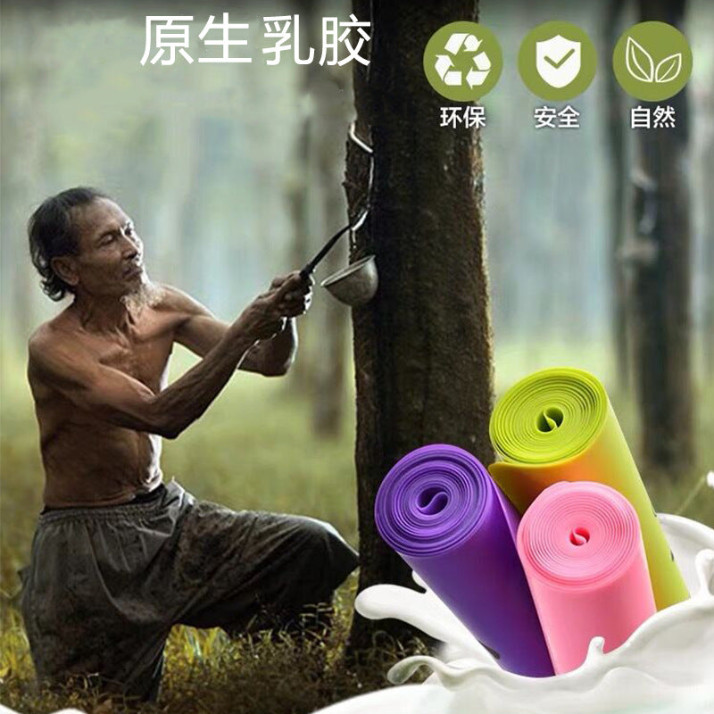 Yoga band elastic band fitness men and women resistance band strength training stretching band latex tension rope tension stretching