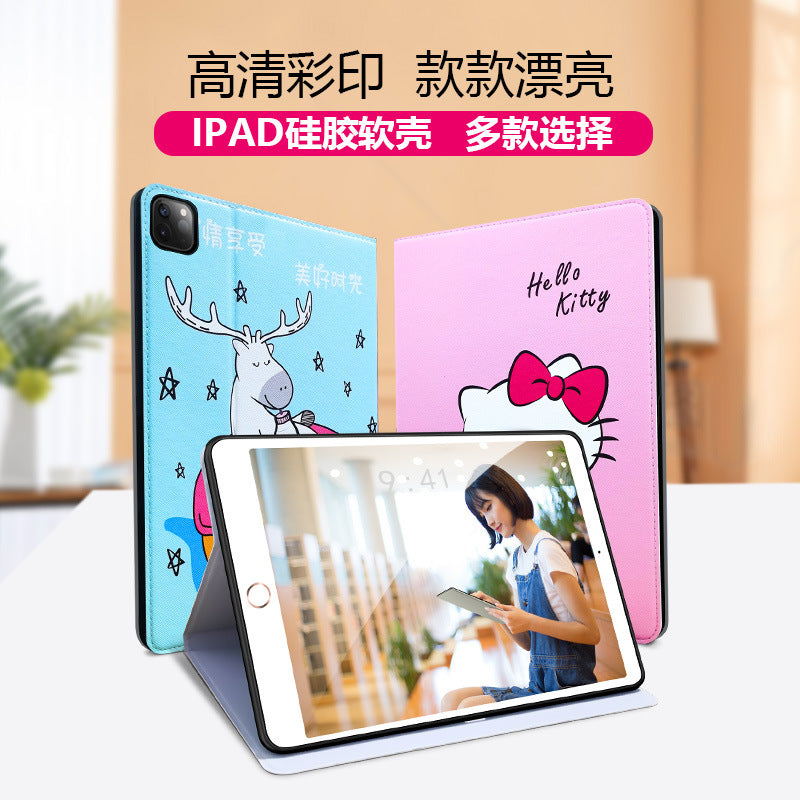 Suitable for 6/7/8/ipad mini tablet protective case new arrival 11inch 10.2inch flip sleep leather case
