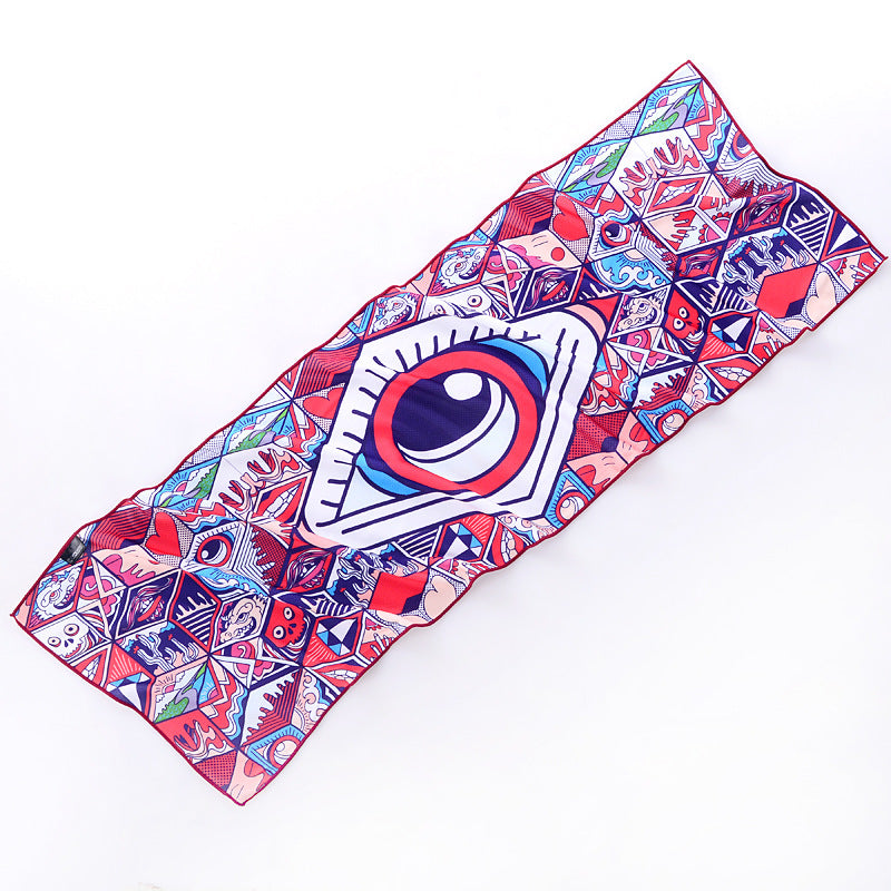 Wholesale cooling sports towel - sweat absorbent, quick-drying, ice towel for gym, men's use, ideal for badminton, running, basketball training