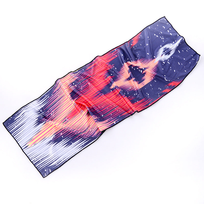 Wholesale cooling sports towel - sweat absorbent, quick-drying, ice towel for gym, men's use, ideal for badminton, running, basketball training