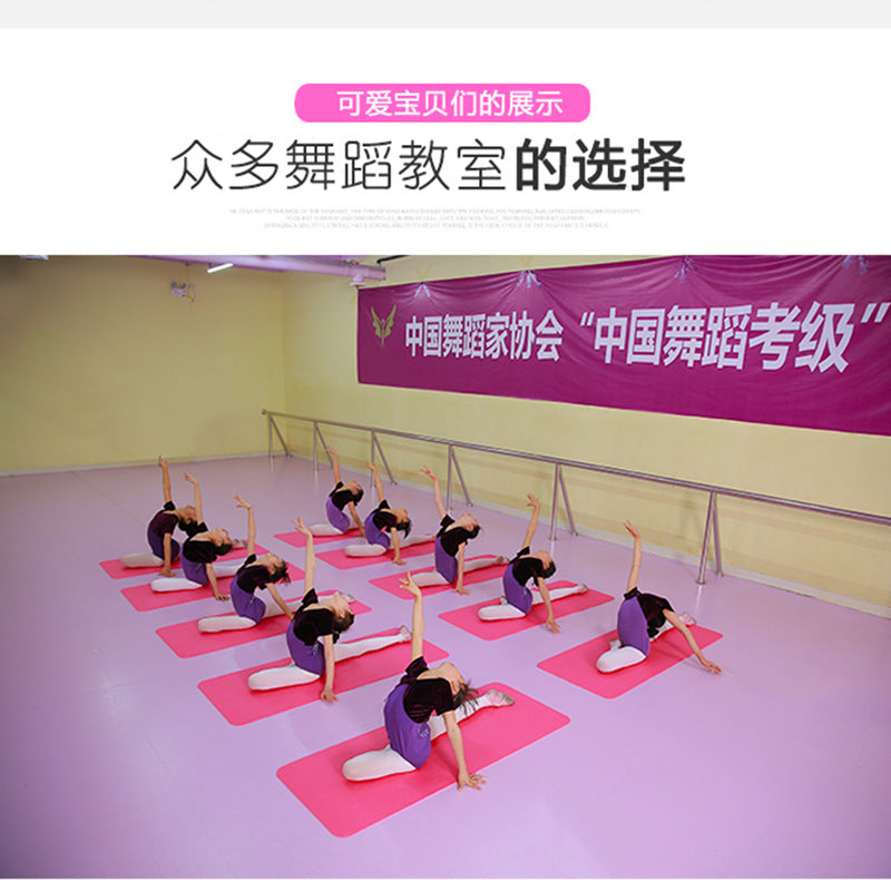 Pvc children's dance practice yoga mat 6mm - factory direct, home use, sports & fitness, non-slip gymnastics mat, stretching mat