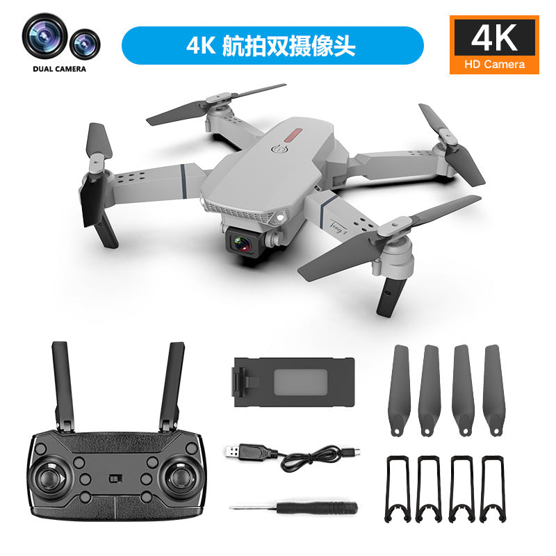 e 12% off stacked drone aerial photography hd 4k dual camera quadcopter e58 remote control aircraft toy