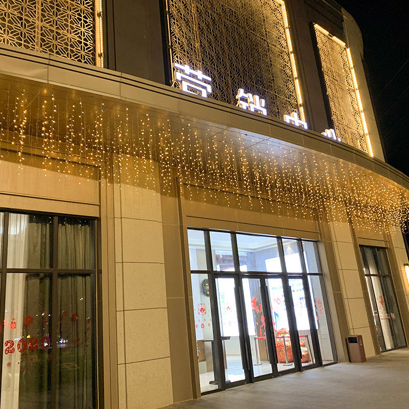 LED Internet celebrity curtain light Ice bar light Hotel shopping mall lighting waterfall light, holiday room decoration flash string