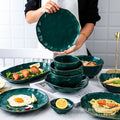 Wholesale ins ceramic dinnerware set for home use - large soup bowls, noodle bowls, salad bowls, rice bowls, fish plates - white porcelain