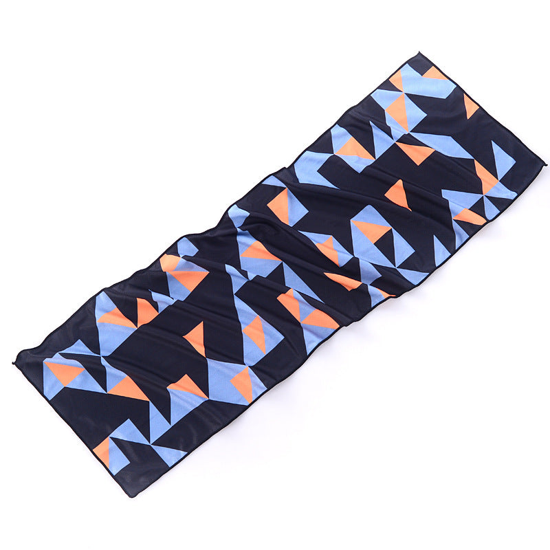 Wholesale cooling sports towel - sweat absorbent, quick-drying, ice towel for gym, men's use, ideal for badminton, running, basketball training
