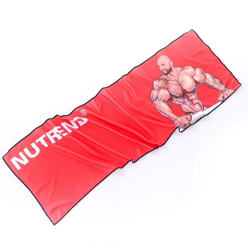 Wholesale cooling sports towel - sweat absorbent, quick-drying, ice towel for gym, men's use, ideal for badminton, running, basketball training