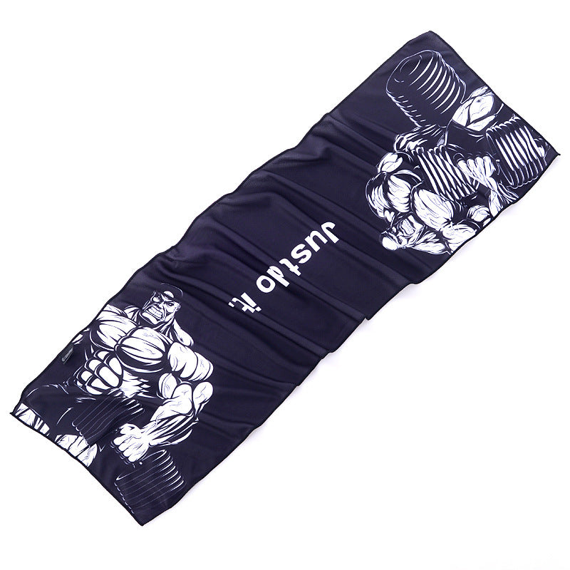 Wholesale cooling sports towel - sweat absorbent, quick-drying, ice towel for gym, men's use, ideal for badminton, running, basketball training