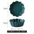 Salad breakfast bowl petal baking bowl eating bowl ceramic tableware single stylishins creative wholesale white porcelain casual