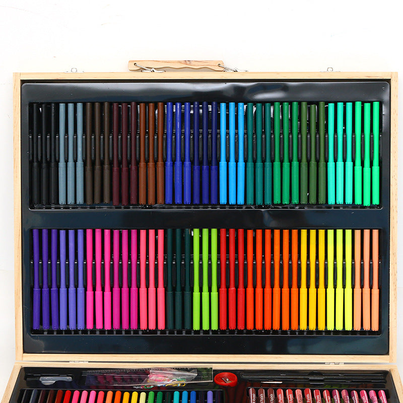 Children's Day gift painting set gift art brush gift box 251 pieces color pen crayon watercolor pen set
