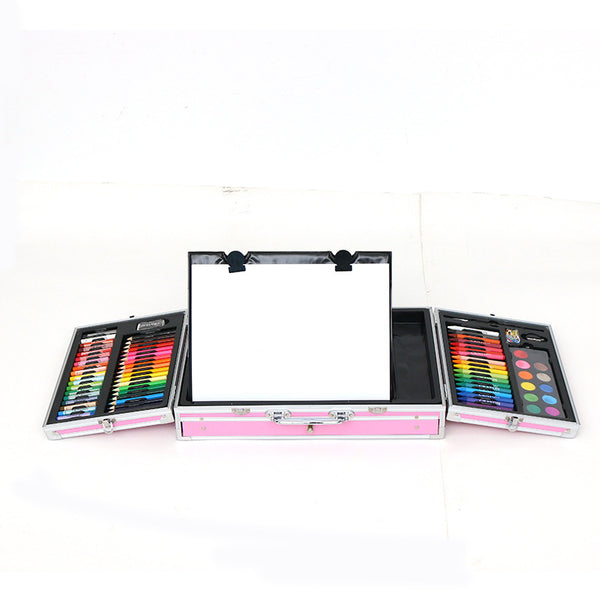 Customized children's painting watercolor pen set cover LOGO 138 pieces student art supplies colored pencils crayons