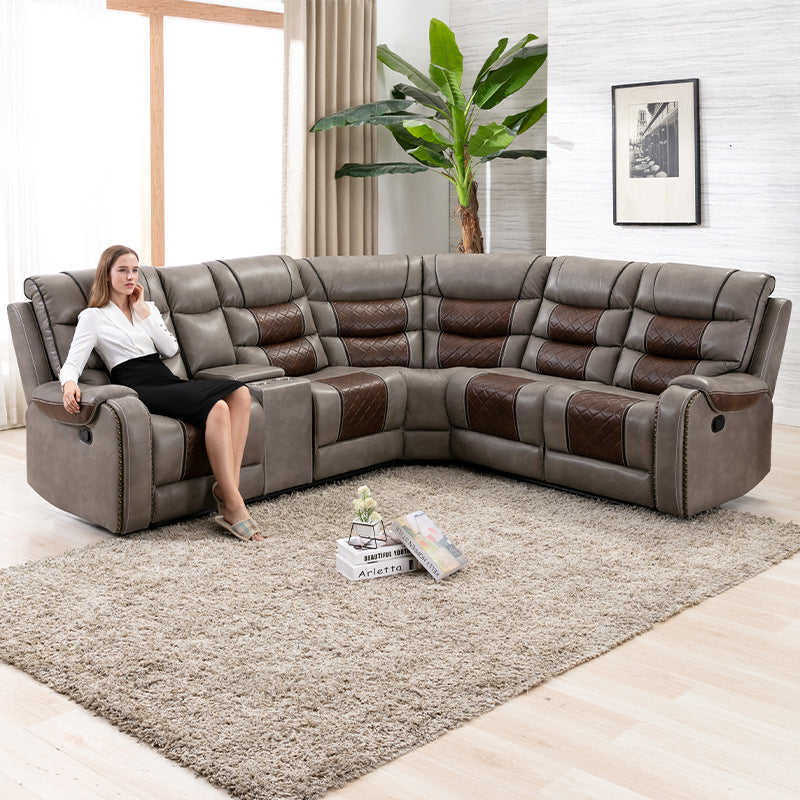 Customizable multifunctional corner sofa with storage, reclining leisure chair, and smart control for first-class living room comfort