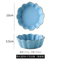 Salad breakfast bowl petal baking bowl eating bowl ceramic tableware single stylishins creative wholesale white porcelain casual