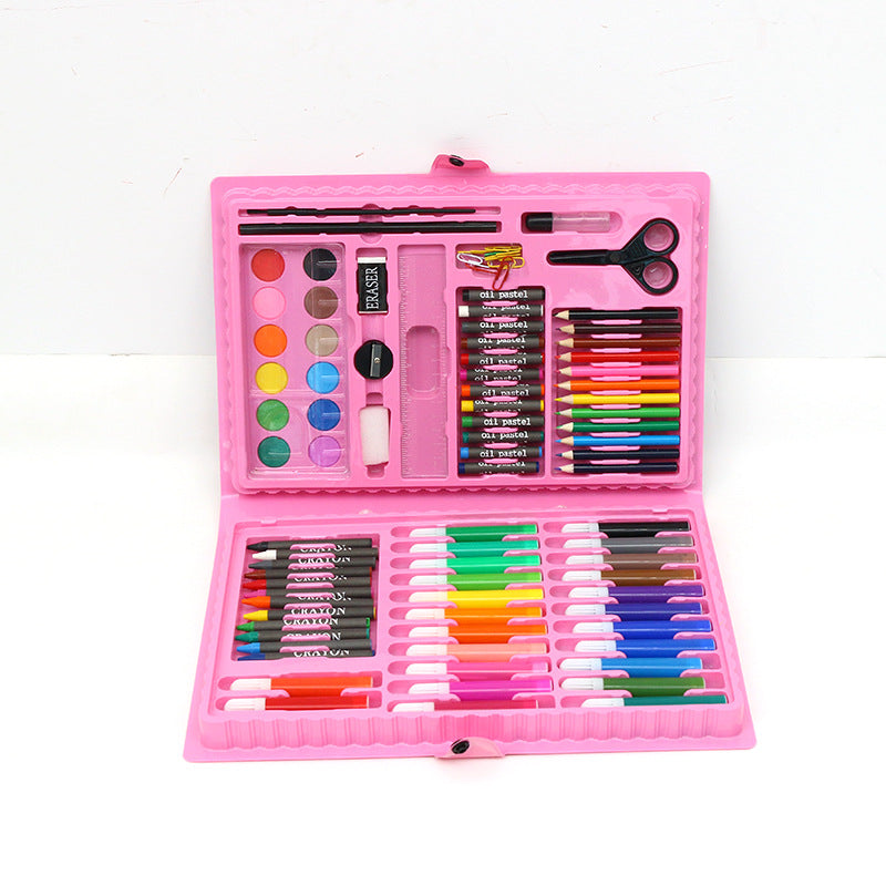 Manufacturer supplies birthday gift box brush set pvc plastic box watercolor pen, children's painting pen