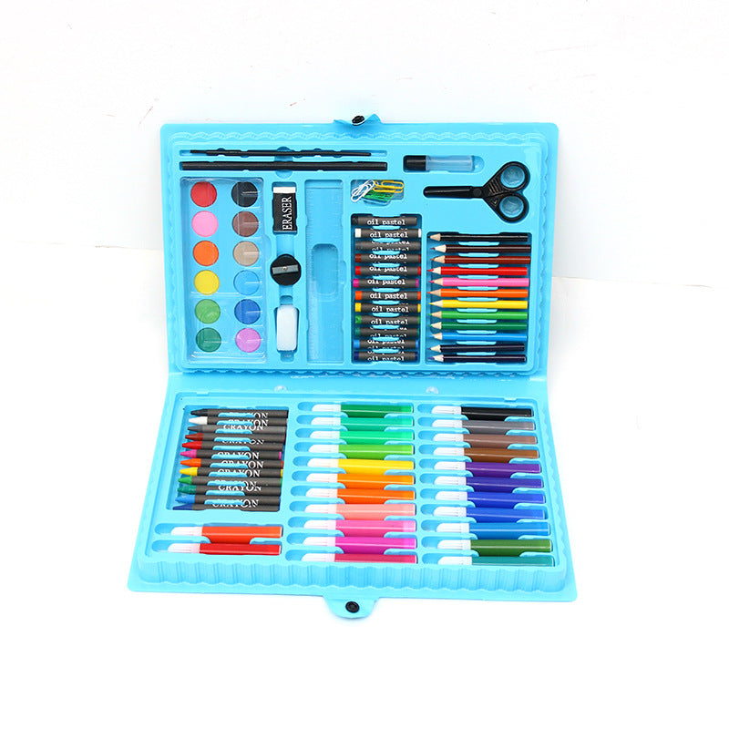 Manufacturer supplies birthday gift box brush set pvc plastic box watercolor pen, children's painting pen