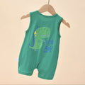 Infant summer lightweight sleeveless romper - casual, athletic, and perfect for lounging or outings