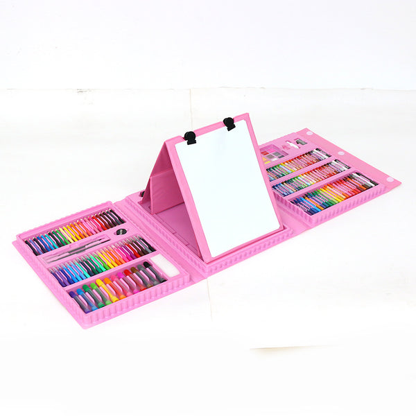 The manufacturer supplies its own easel watercolor pen set, painting stationery set 176 portable pink children's gifts.