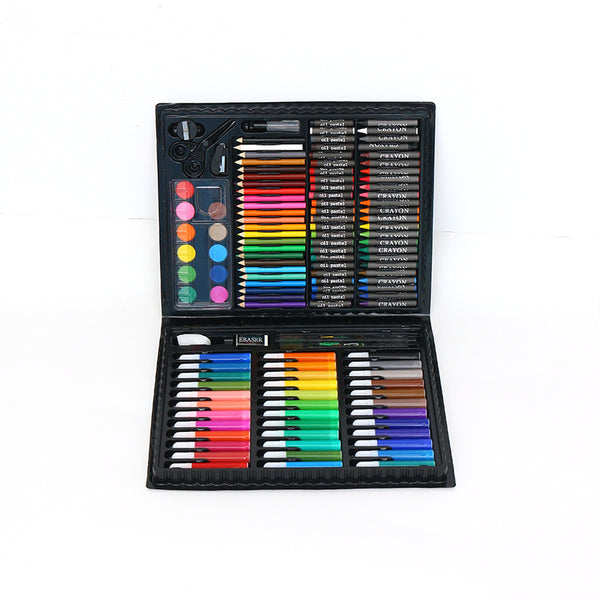New 150-piece stationery set, art painting crayons, watercolor pens, children's art painting set customized by the manufacturer