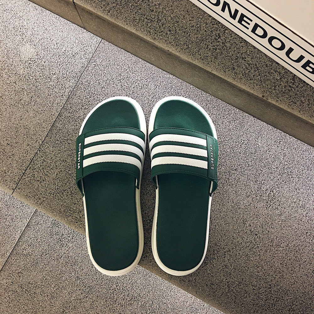 【dropshipping available】korean style men's summer fashion slippers - anti-slip, couple's outdoor/indoor flip-flops