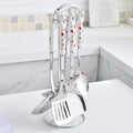 Ceramic stainless steel kitchenware decals personalized kitchen utensils hot pot spoon spatula spoon colander seven-piece set wholesale
