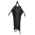 foreign trade african plus size women's clothing   new arrival cloak beaded hot diamond bat sleeve dress