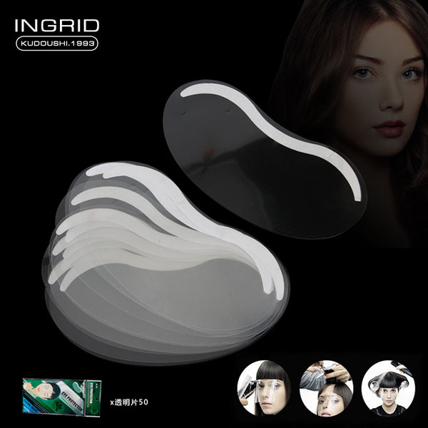 Hair Salon Transparent Bangs Sticker Hair Cover Face Mask Eye Protection Hair Dyeing Tool Baked Oil Haircut Disposable Mask