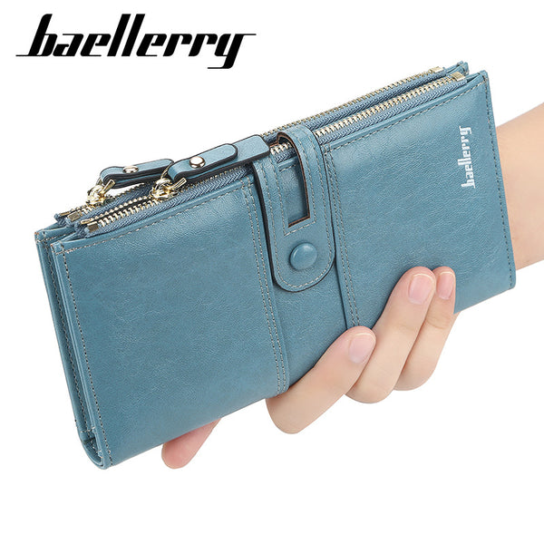 New women's wallet baellerry long Korean version fashionable multi-card wallet zipper high-end clutch bag