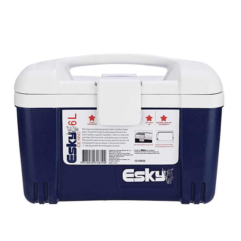 Esky outdoor portable 6l food cooler wholesale - pu insulated cooler box for seafood transport, cold chain delivery, and picnics