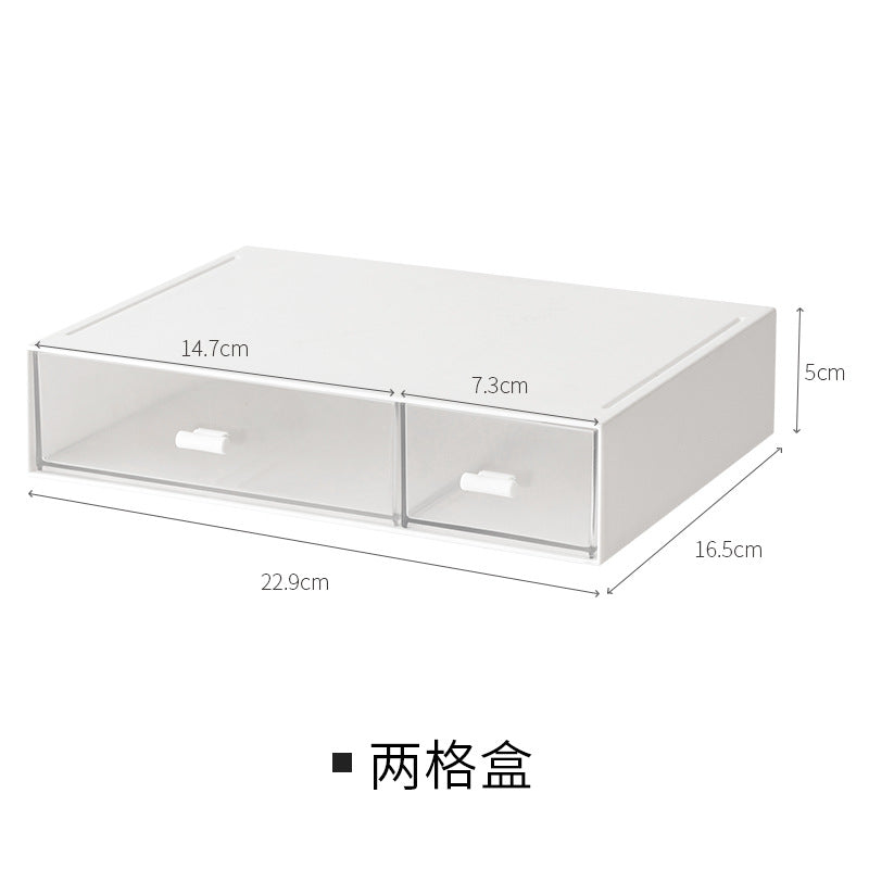 Drawer type cosmetics desktop storage box jewelry finishing skin care plastic lipstick rack, stationery storage box
