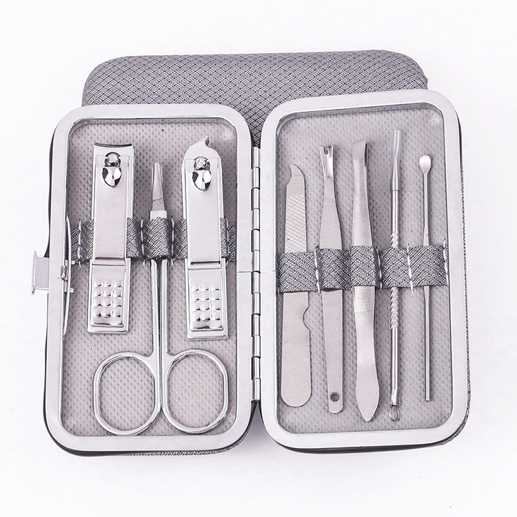 Wholesale stainless steel nail clipper set - 19 piece manicure & pedicure kit for beauty & grooming