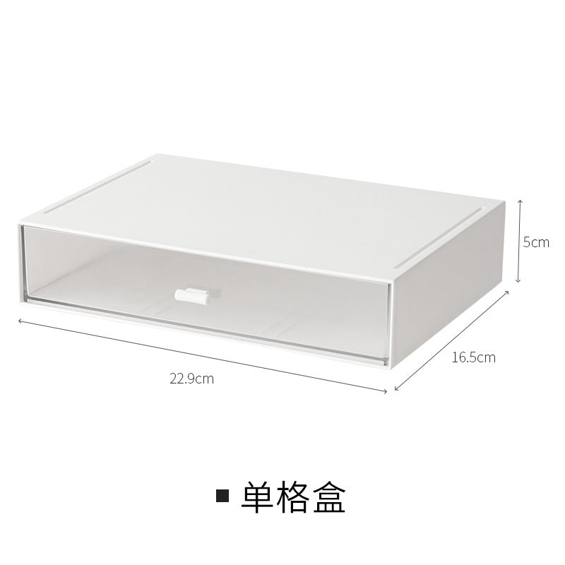 Drawer type cosmetics desktop storage box jewelry finishing skin care plastic lipstick rack, stationery storage box