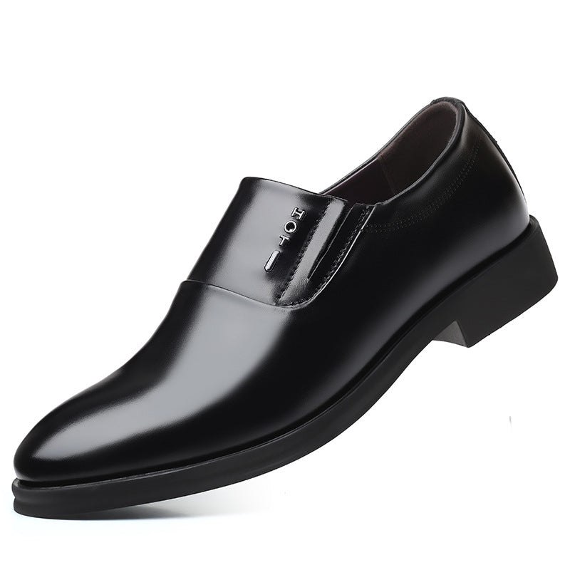 Summernew arrival cowhide leather shoes business formal casual shoes cowhide slip-on shoes men's easiest for match wedding shoes one piece