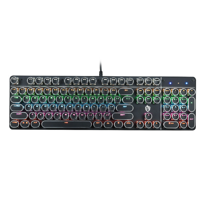 Meishang e-family hjk900 punk mechanical keyboard 104-key metal backlit computer wired keyboard anti-ghosting cross-border
