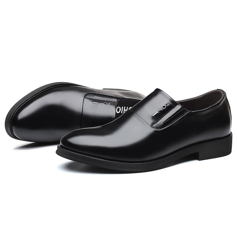 Summernew arrival cowhide leather shoes business formal casual shoes cowhide slip-on shoes men's easiest for match wedding shoes one piece