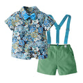 summer new printing shirt overallssuitdressfashion brother and sister wear export wholesale for boys and girls