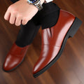 Summernew arrival cowhide leather shoes business formal casual shoes cowhide slip-on shoes men's easiest for match wedding shoes one piece