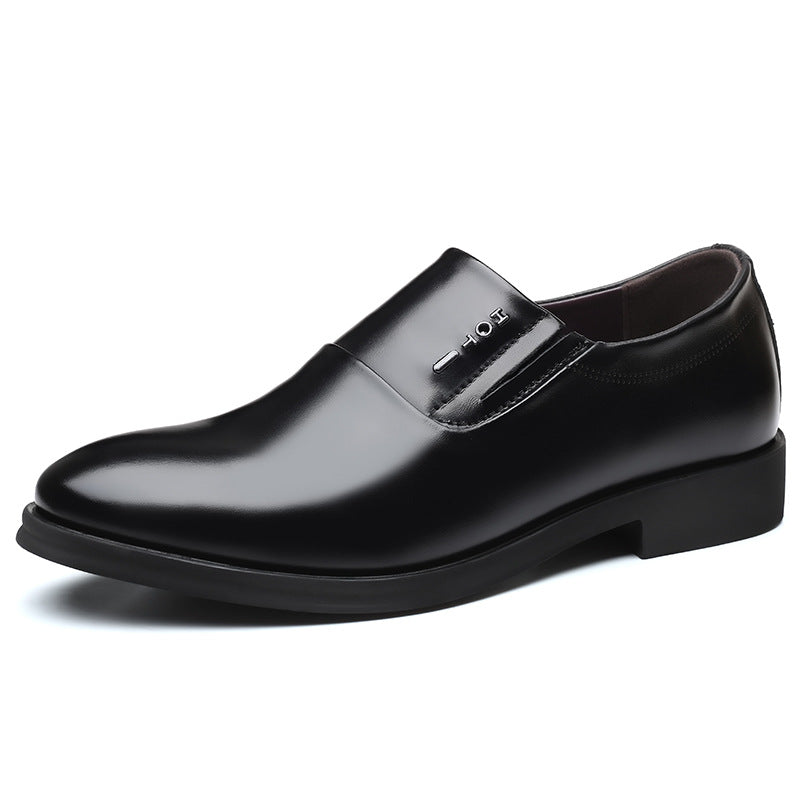 Summernew arrival cowhide leather shoes business formal casual shoes cowhide slip-on shoes men's easiest for match wedding shoes one piece