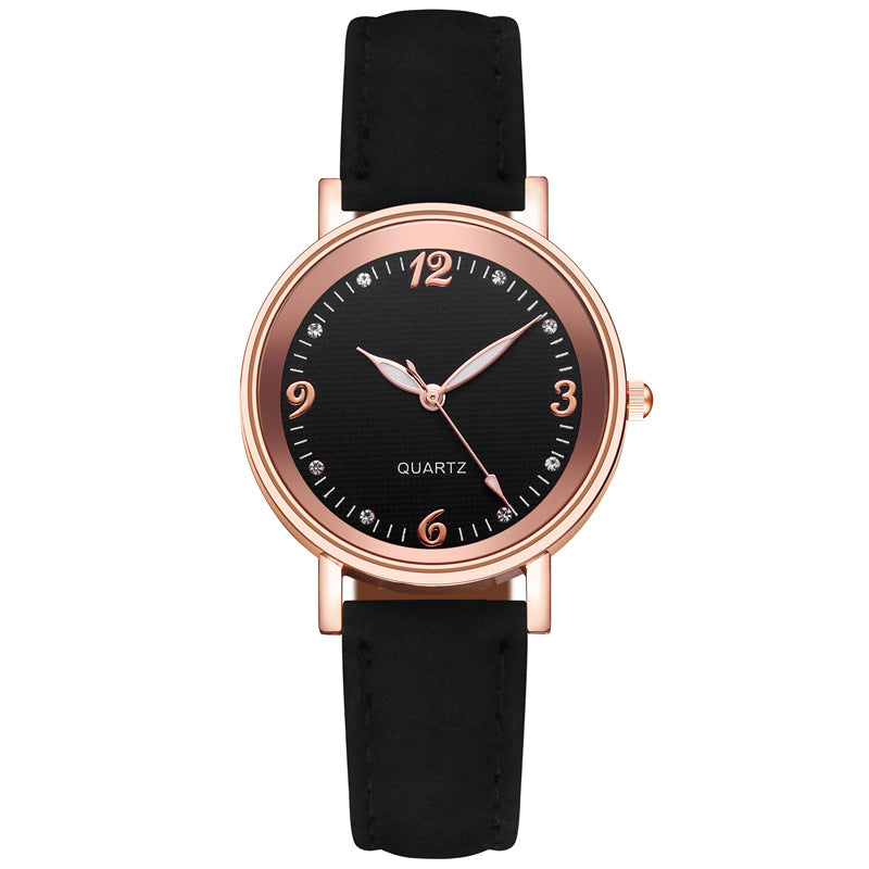 New arrival: women's luminous watch with leather strap - casual fashion trend, wholesale direct from watch manufacturer