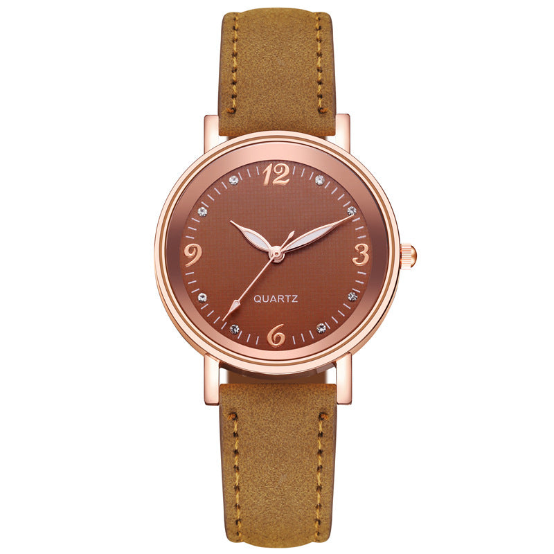 New arrival: women's luminous watch with leather strap - casual fashion trend, wholesale direct from watch manufacturer