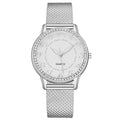 diamond-encrusted luminous watch women's fashiontrendy business mesh belt women's quartz watch manufacturer wholesale watch