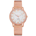 diamond-encrusted luminous watch women's fashiontrendy business mesh belt women's quartz watch manufacturer wholesale watch