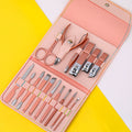 Green stainless steel nail clipper pedicure knife set manicure tool full set nail scissors suit nail clipper wholesale full set