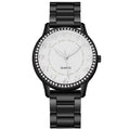 Aliexpress diamond-studded luminous watch - women's casual business steel band quartz watch - wholesale diamond jewelry wristwatch from manufacturer