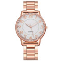 Aliexpress diamond-studded luminous watch - women's casual business steel band quartz watch - wholesale diamond jewelry wristwatch from manufacturer