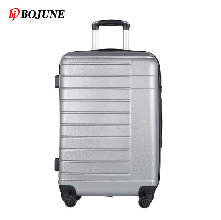 Factory direct sales trolley case printed logo universal wheel luggage gift password box wholesale travel bag ABS