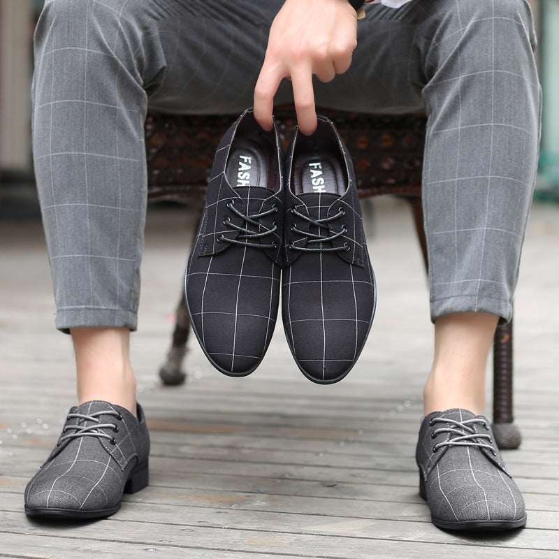 Summernew arrival cloth shoes menplus sizecasual shoes breathable pointed toe canvas leather shoes old beijing cloth shoes men's shoes
