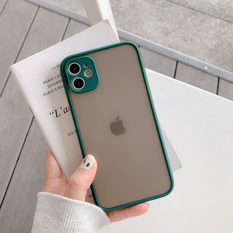 Suitable for opporeno13/a58 phantom eye protection fine hole contrast color frosted mobile phone case eye protection anti-fall protective case