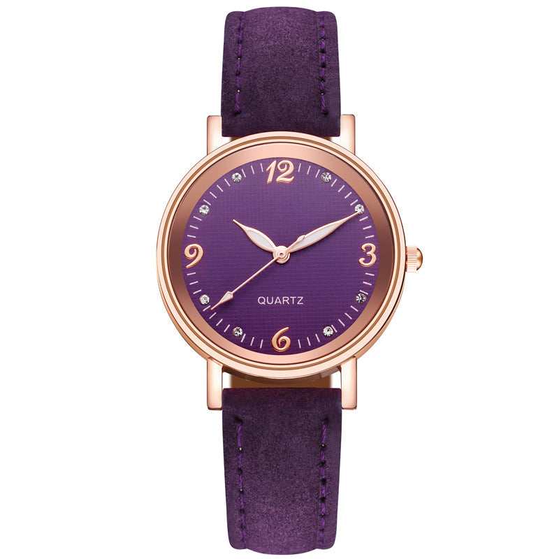 New arrival: women's luminous watch with leather strap - casual fashion trend, wholesale direct from watch manufacturer